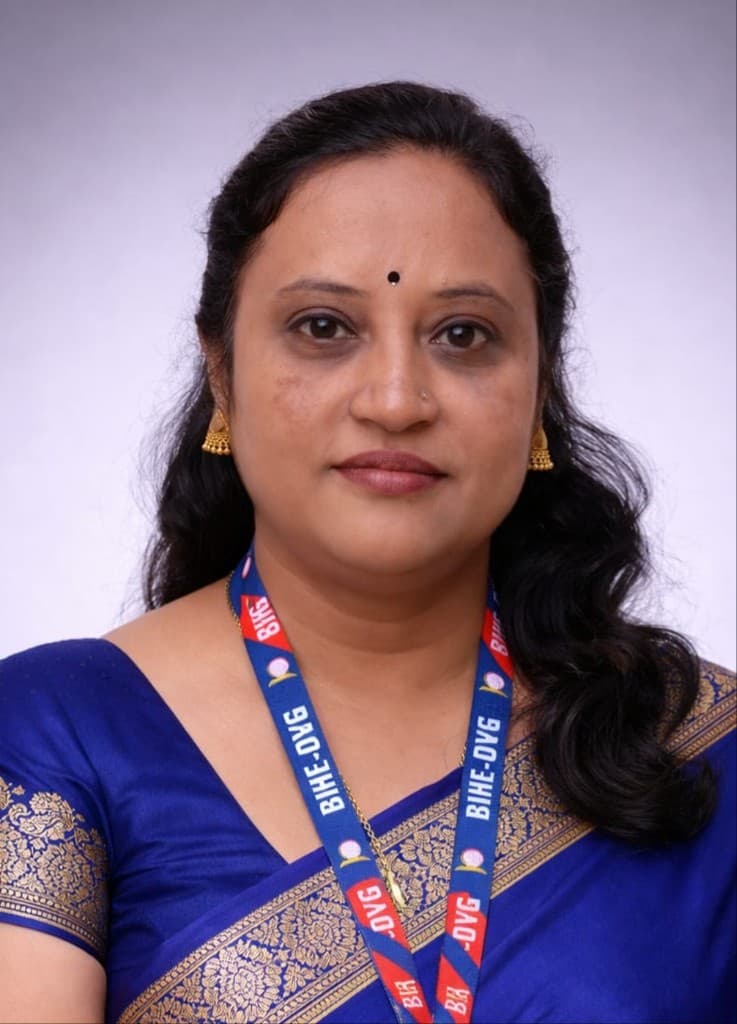 Ms. Vindhya S., Dean of Students' Welfare at BIHE